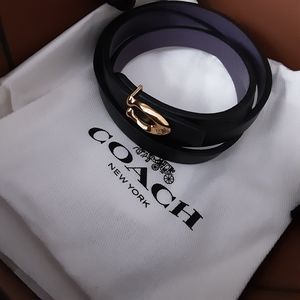 Signature Double Warp Leather Bracelet